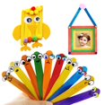 thumbnail image 1 of 50Pcs Wooden Popsicle Ice Cream Lolly Sticks Kids DIY Crafts Cake Baking Tools, 1 of 10