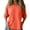 Orange, variant on Women's Cotton Linen Blouse, Round Neck Embroidered Short Sleeve Top, Loose Fit Casual Tunic for Summer, Boho Chic Shirt and Everyday Wear-Beige