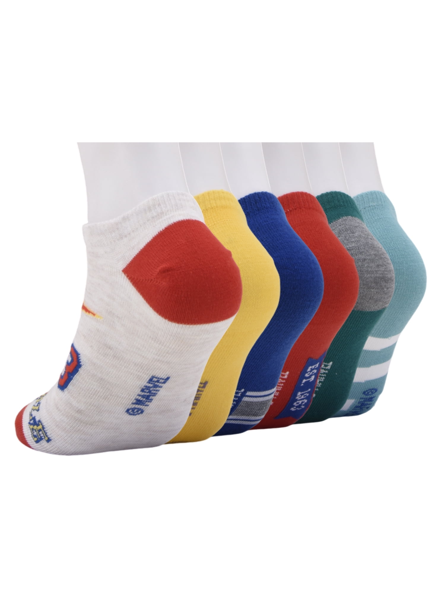 Avengers No Show Socks, 6-Pack, Sizes M Boys