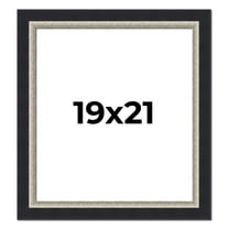 19x21 Frame Black Real Wood Picture Frame Width 2.25 Inches | Interior Frame Depth 0.5 Inches |