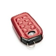 thumbnail image 3 of Vitodeco Genuine Leather Smart Key Fob Case Cover Protector Compatible with Toyota Land Cruiser, 4Runner, RAV4, Camry, Highlander 2019-2025 (4-Button, Red), 3 of 6