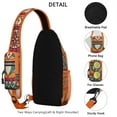 thumbnail image 5 of Exotic Cultural Mandala Sling Bag with Vintage Traditional Pattern, Lightweight Durable Crossbody Backpack, Adjustable Strap, Multiple Compartments for Gym, Daily Commuting, 5 of 5