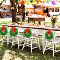 thumbnail image 5 of Dalrosia 2PCS Boxwood Wreath Artificial Christmas Wreath Outdoor Wreath Green Leaves Wreath with 16 Feet Ribbons for Xmas Decor Front Door Wall Window Wedding, 5 of 6
