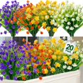 thumbnail image 1 of Flores artificiales TURNMEON para decoración exterior (20 unidades), 1 of 6