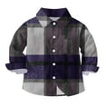 thumbnail image 5 of DxhmoneyHX Baby Boy Clothes Dressy Casual Collared Going Out Tops Fall Outfits&nbsp;Fashion Long Sleeve Button Down Plaid Shirts with Pocket Size 5 Years, 5 of 9