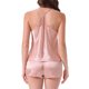 thumbnail image 3 of INSPIRAR CHIC Conjuntos de Pijamas de Satén Sedoso para Mujeres, Top de Tirantes y Pantalones Cortos de 2 Piezas, Lencería de Ropa de Casa XS Rosa, 3 of 6