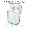 thumbnail image 5 of ULAK AirPods Case 1st 2nd Generation, Cute Shockproof Airpods Cover with Keychain for Apple AirPod Case 2 1 for Men Boys Girls Women, Transparent Green, 5 of 8