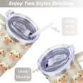 thumbnail image 5 of 40oz Dog Mom Tumbler - Leakproof Travel Coffee Mug with Handle - Cute Puppy Gift for Women Who Love Dogs - Double Wall Stainless, 5 of 7