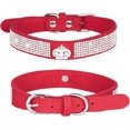 thumbnail image 1 of Rhinestones Dog Cat Collar Bling Diamond With Rhinestone Crown Decoration For Small Medium Large Dogs (red, Xs) Red Xs, 1 of 4