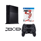 thumbnail image 1 of Sony PlayStation 4 PS4 1TB Original Console - Refurbished Bundle with NBA 2K21 Game and 2 RetroFam Wireless Controllers, 1 of 6