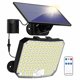 thumbnail image 1 of Luces solares para exteriores, sensor de movimiento, luces de pared impermeables de anochecer a amanecer, reflectores de seguridad LED para exteriores con energía solar, 3 modos y 16 pies, 1 of 5