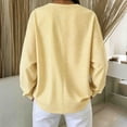 thumbnail image 4 of Maplenight Striped Crewneck Sweatshirts for Women Relaxed Fit Pullover Tops Fall Casual Sweatshirts, 4 of 5