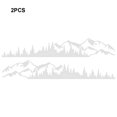 thumbnail image 4 of Baohd 2pack/lot Mountain Forest Car Stickers Easy To Install Wide Application Fashionable PVC white 1Set, 4 of 6