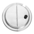 thumbnail image 1 of Tapa de acero inoxidable, accesorio de cocina, tapa redonda abatible con asa para sartén y Diámetro 30 cm, 1 of 9