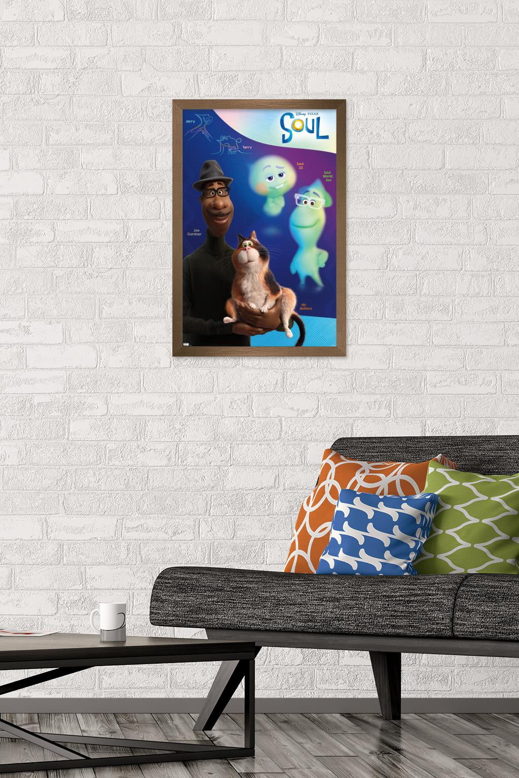Disney Pixar Soul - Group Wall Poster, 14.725" x 22.375", Framed