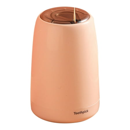

Yesbay Toothpick Holder Household Automatic Nordic Style Press Type Toothpick Dispenser for Home Pink