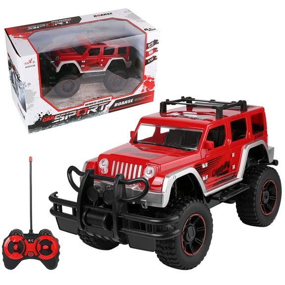 1:12 Scale RC Big Wheel Beast Monster Truck Remote Control Pickup Truck Crawler with Headlights for Boys