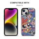 thumbnail image 5 of Funda tipo cartera de Las Supernenas para iPhone 14 con tarjetero, tapa trasera tipo libro de piel sintética con función atril, ranuras para tarjetas, cierre magnético doble, antigolpes., 5 of 6
