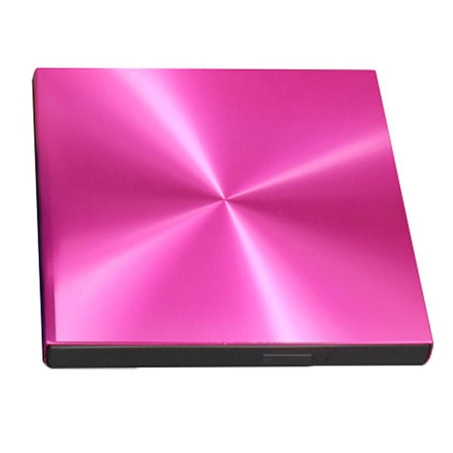 Unidad externa USB 3.0 CD portátil Unidad de DVD +/- RW Regrabadora de DVD / CD ROM delgada Grabadora Grabadora Compatible con computador rojo shamjiam Grabadora de unidad de CD DVD externa