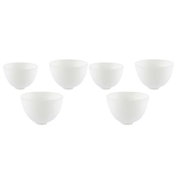 BRIGHTFUFU 6pcs Cuencos faciales para el hogar de silicona Máscara facial de silicona tazones de condimento anti-caída