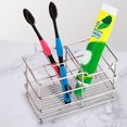 thumbnail image 1 of RENACLIPY 1Pc Rustproof Toothbrush Organizer In Silver For Daily Use, 1 of 8