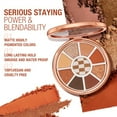 thumbnail image 4 of O.TWO.O 9-Color Eyeshadow Palette, Matte & Shimmer Warm Neutral Shades, Long-Lasting Waterproof Vegan Eye Makeup, 4 of 11