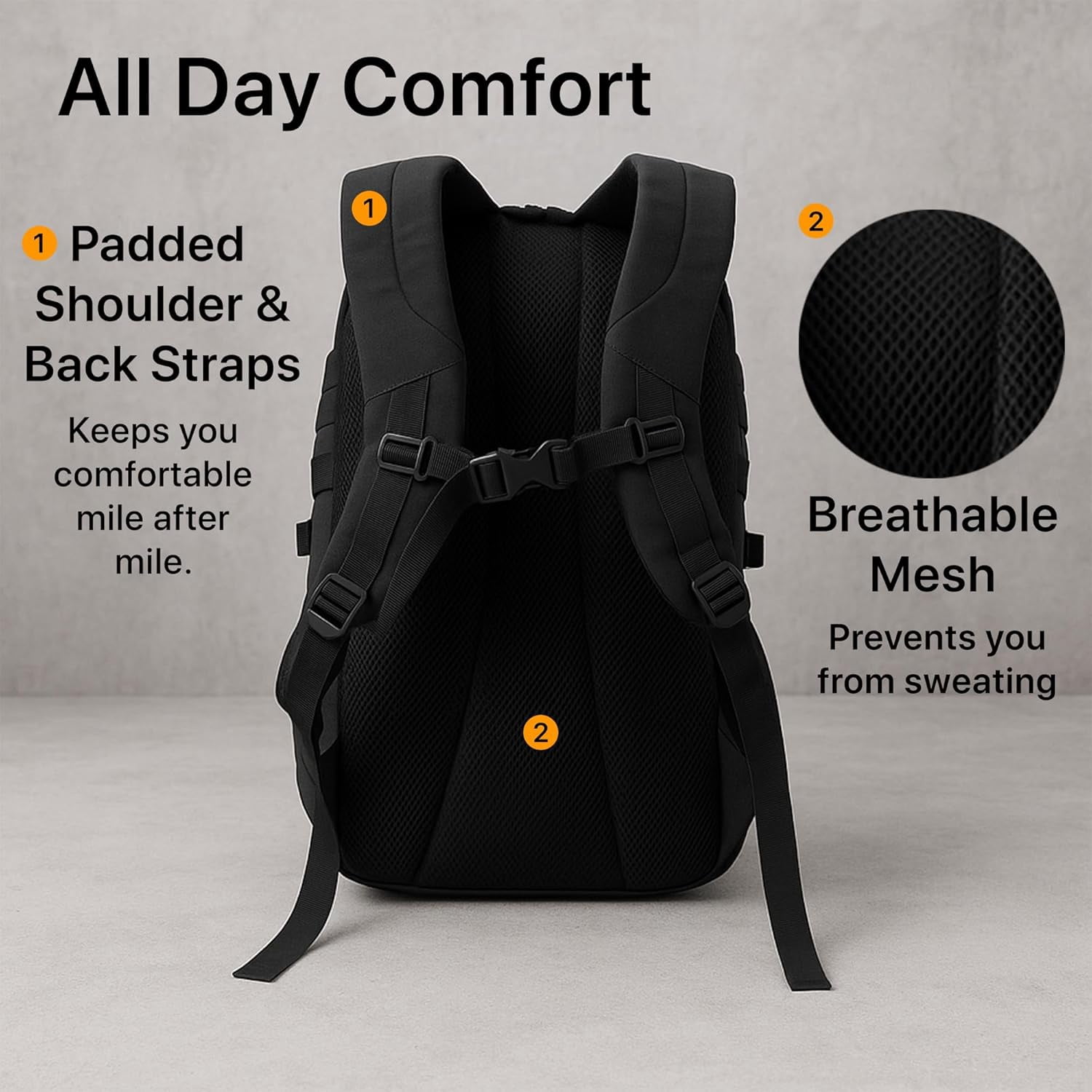 WESTEND 29L Hiking Backpack for Men – Backpack with MOLLE System, Heavy Duty Bug Out Bag for Outdoor Activity