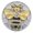 Silver, variant on Snap Jewelry 18MM Bee Ginger Charm with Gold and Black Rhinestone Detailing