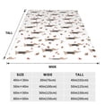thumbnail image 3 of Cauagu Dachshund Dog Pattern Flannel Bed Blankets,Fleece Blanket Comfortable Air Conditioning Blanket for Sofa Bed Travel Couch & Living Room -40"x30", 3 of 8