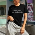 thumbnail image 1 of Daisyyozoid T-Shirt Joyeuse Fête des Mères pour Femmes, Coupe Ample, Col Rond, Imprimé de Lettres, Manches Courtes, Haut Décontracté, 1 of 5