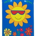 thumbnail image 4 of Northlight Smiling Sun Floral Outdoor Garden Flag 18" x 12.5" - 18" x 12.5", 4 of 5