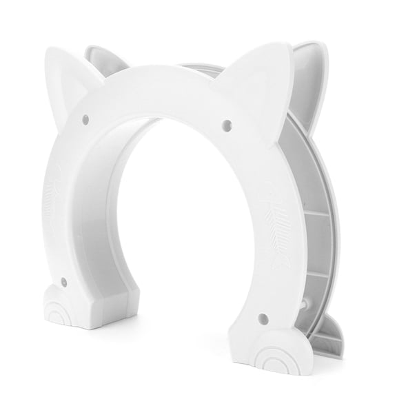 Pet Gate, Easy To Install Cat Door  For Household Doors For Interior Exterior For Window White