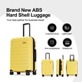 thumbnail image 4 of GinzaTravel 28 inch Hardside Expandable Luggage,Hard Shell Large Suitcase with Spinner Wheels,Yellow, 4 of 11