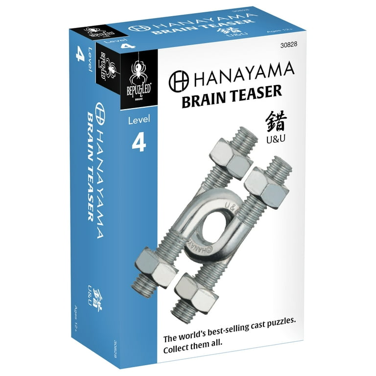 優雅な談話室　４枚セット BePuzzled | U&U Hanayama Cast Metal Brainteaser Puzzle Mensa Rated