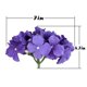 thumbnail image 4 of Cabezas de hortensia de seda flojery con flores artificiales (moradas), 4 of 6
