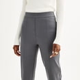 thumbnail image 3 of Women's Nine West High Rise Slim-Straight Ponte Pants Color: Sky Captain Size: LARGE, 3 of 4