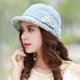 thumbnail image 5 of Women's Foldable Floral Bucket Hat Rolled Brim with Bowknot, 5 of 5