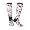 thumbnail image 4 of Daiia Sports Socks Dachshund Dog Puppy Printed Novelty Crew Socks for Men Women Knee High Socks Cotton Socks Soft & Breathable Support Unisex Socks, 4 of 9