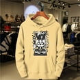 thumbnail image 2 of Chess Skull  Men‘s Fashion Casual Long Sleeved Hooded Loose Plus Size Pullover Hooded Street Sweatshirt, 2 of 7