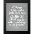 thumbnail image 2 of Imperfect Dust 15x18 Black Modern Framed Museum Art Print Titled - Romans 8:28, 2 of 5