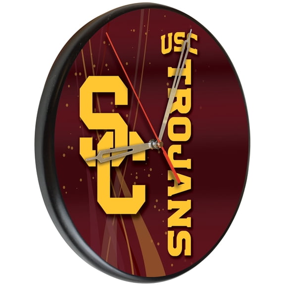 University of Southern California 13" Solid Wood Clock