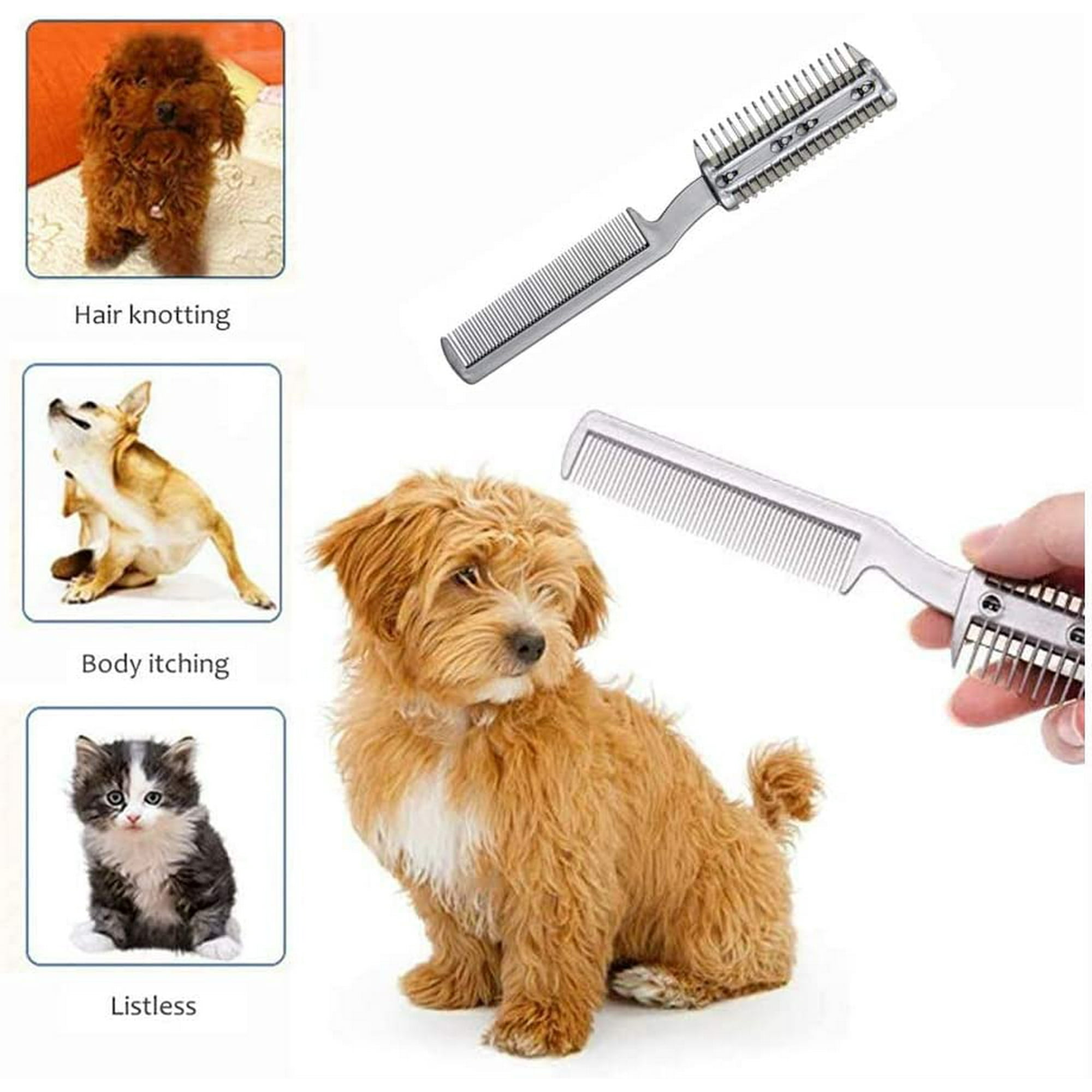 Comb with razor blade for dogs sale