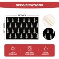thumbnail image 6 of mubwai Black Xmas Pine Christmas Placemats Set of 4, 12x18 Inch Seasonal Christmas Table Mats for Party Kitchen Dining Decoration, 6 of 6