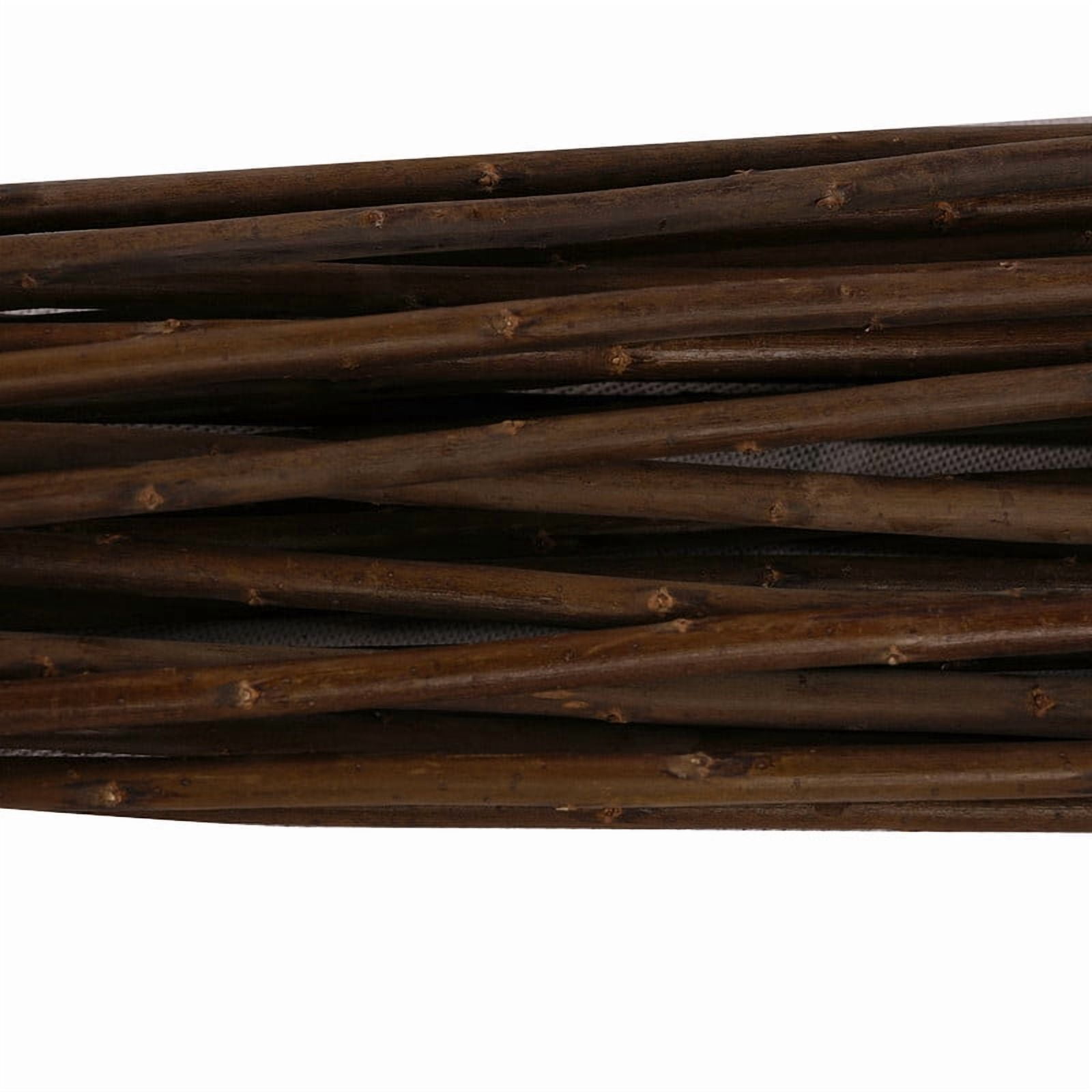 Bamboogro Round Willow Trellis Garden Plant Support - Expandable, 60"H x 15"W, Brown