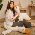 thumbnail image 2 of Juguetes de peluche de ganso Cisne gigante para niños y niñas, almohada esponjosa para dormir, muñeco de peluche de pato, estera suave, regalo de cumpleaños, 70/100cm, 2 of 5