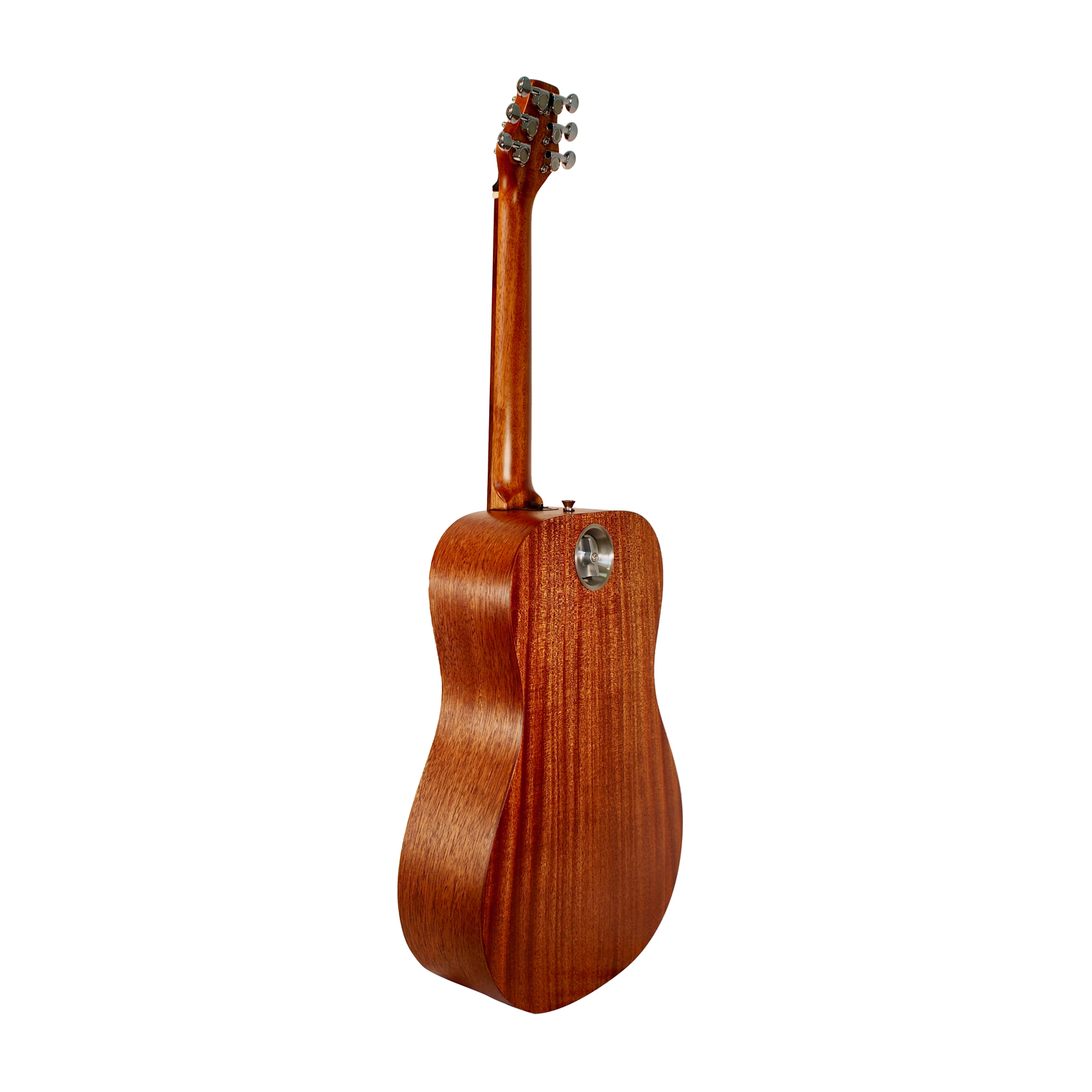 Journey Instruments Solid Sitka Travel Guitar – PJ410N Traveling Acoustic Guitar with Collapsible Patented System – Portable Backpack Case (African Mahogany)