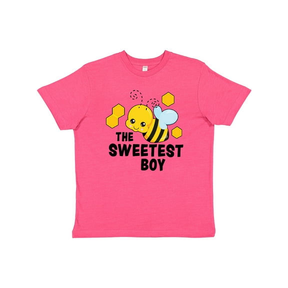 Inktastic The Sweetest Boy with Bee and Honey Combs Youth T-Shirt