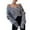 Sweater 320# Grey, variant on Women Sweaters Wrap V Neck Cropped Sweaters Fall Long Sleeve Front Off Shoulder Solid Color Knitted Pullover Tops Casual Cozy Daily Wear