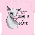 thumbnail image 4 of Inktastic Easily Distracted by Goats Cute Goat Boys or Girls Baby Bodysuit, 4 of 5