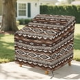 thumbnail image 6 of Renewold Patio Chair Covers Waterproof Dust Proof Stackable Patio Chair Covers Outdoor Lawn Patio Furniture Protection Fits up to 38"W x 38"D x 36"H, Southwest American Tribal Leopard Print, 6 of 7